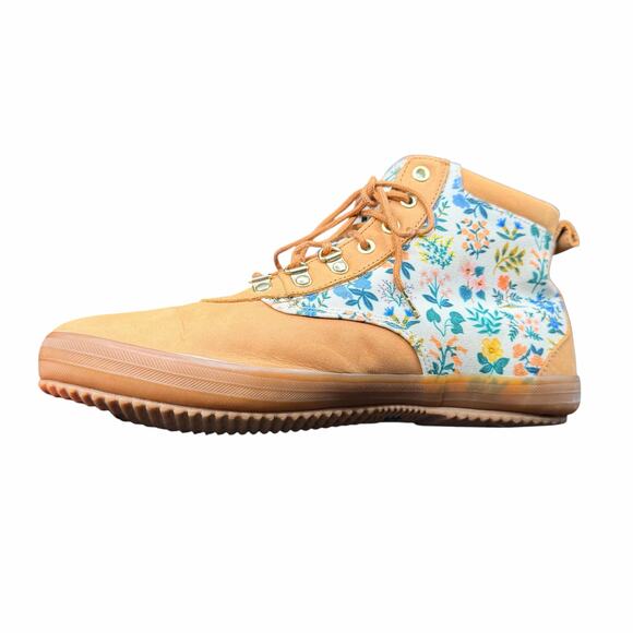 Keds x Rifle Paper Co Scout Wildflower Leather Boots 10 W wide width - Picture 9 of 13